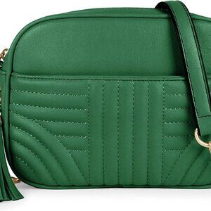 Quilted Crossbody Bags for Women - Stylish Camera Bag with Tassel - Lightweight